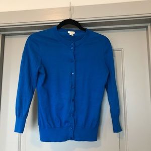 Blue J. Crew Factory Clare Cardigan